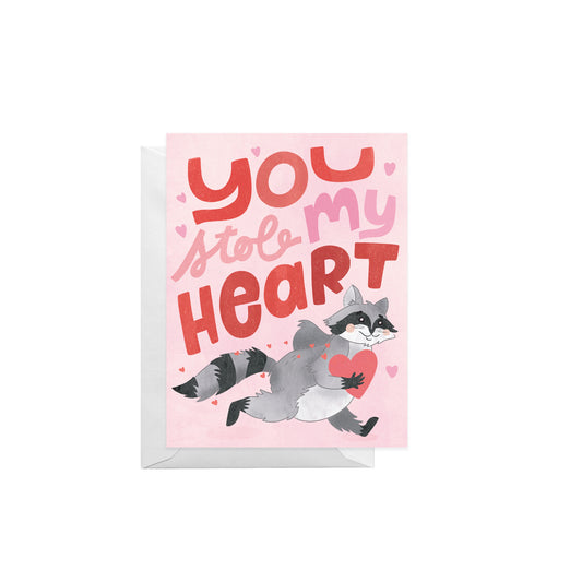 Valentine Bandit Greeting Card