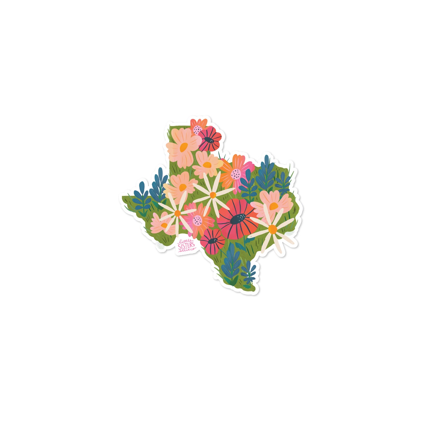 Texas Wildflower Vinyl Sticker