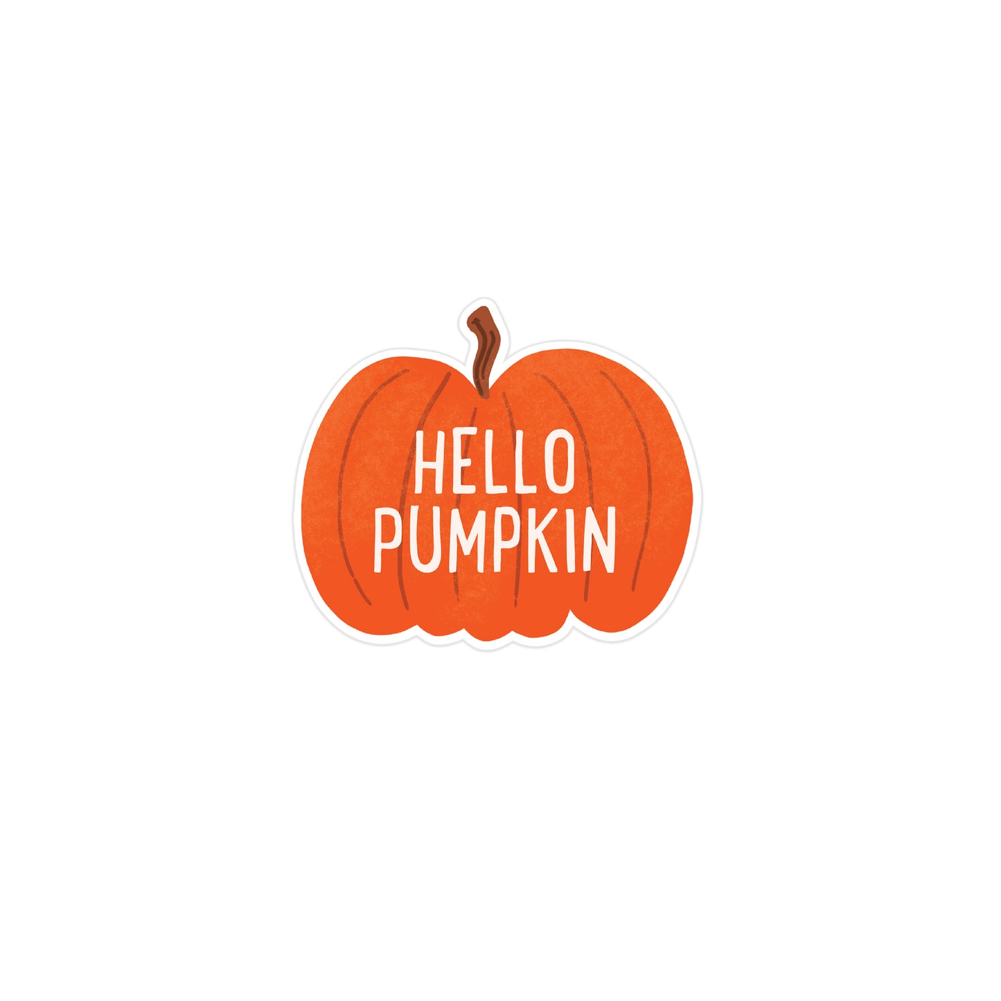 Hello Pumpkin Vinyl Sticker