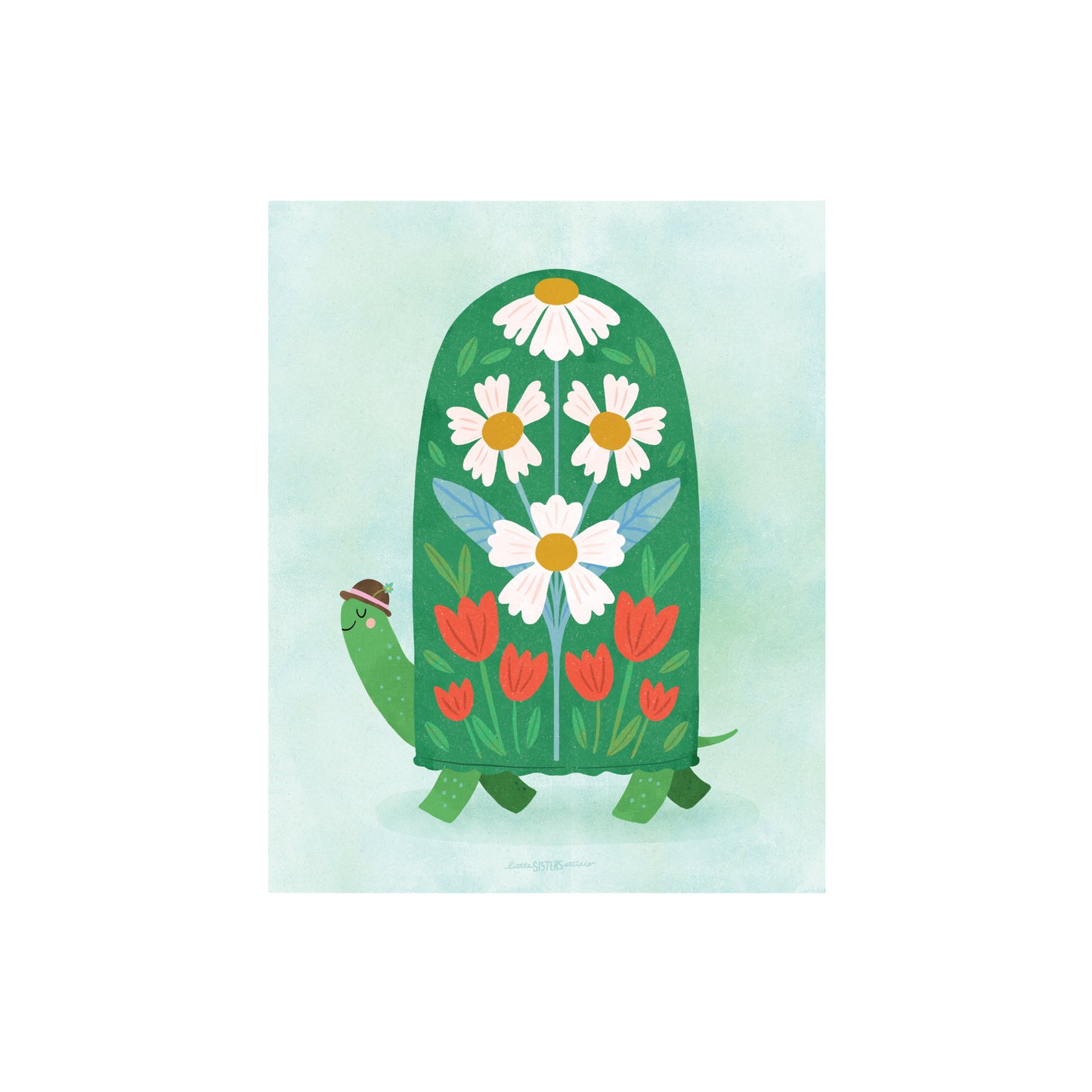 Dandy Turtle Art Print