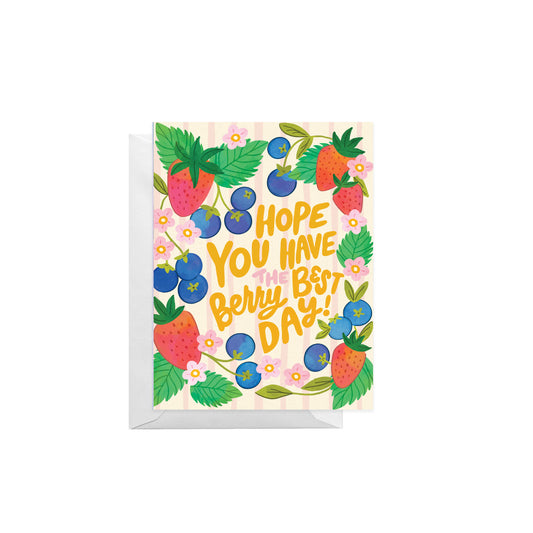 Berry Good Day Greeting Card