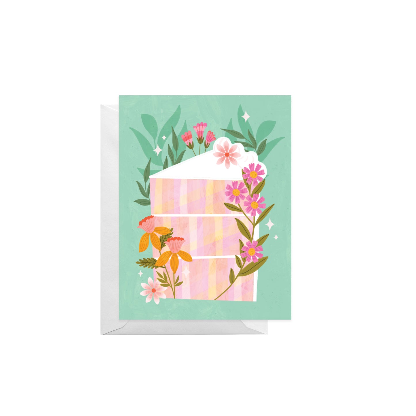 Floral Cake Greeting Card