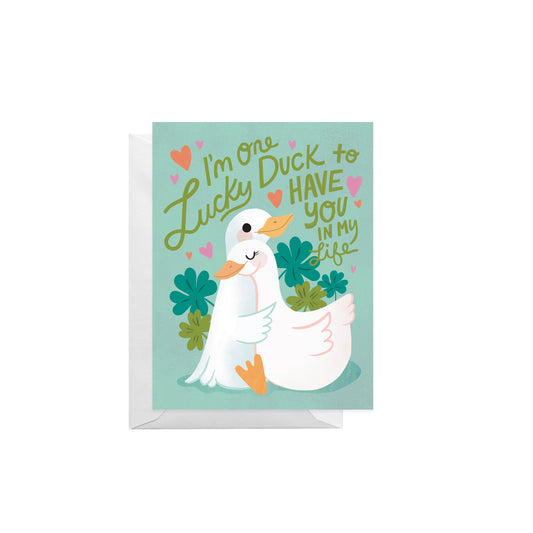 Lucky Duck Greeting Card