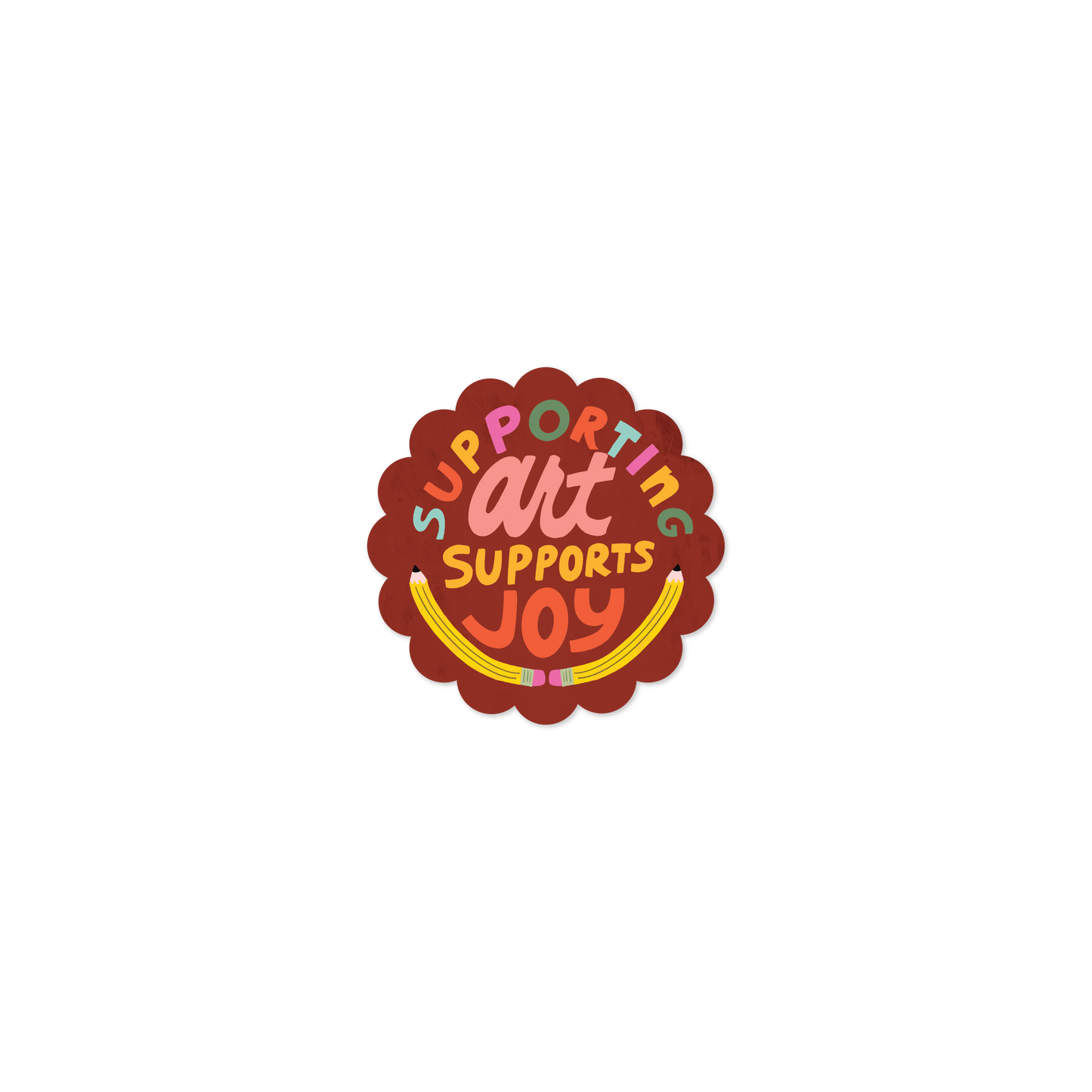 Supporting Art Vinyl Sticker