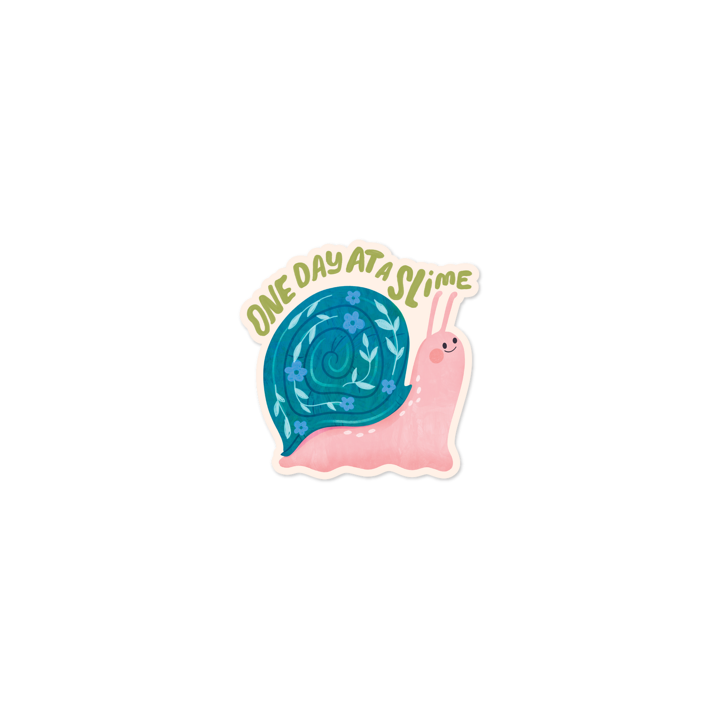 One day at a Slime Vinyl Sticker