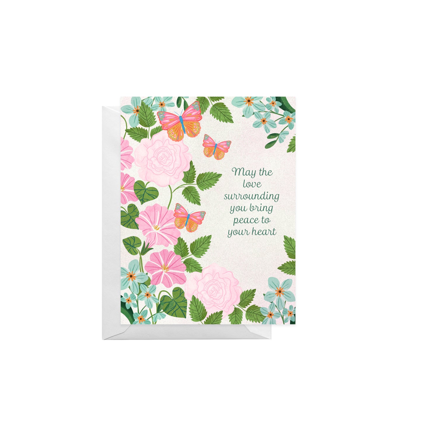 Floral Sympathy Greeting Card