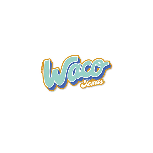 Waco Lettering Sticker