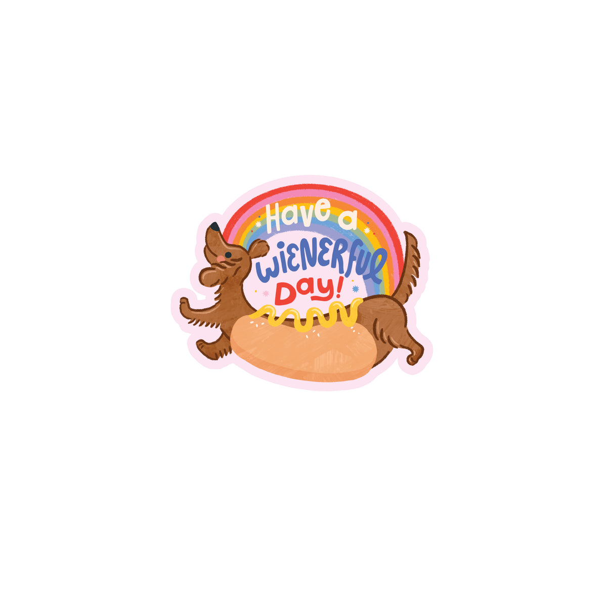 Wienerful Day Sticker
