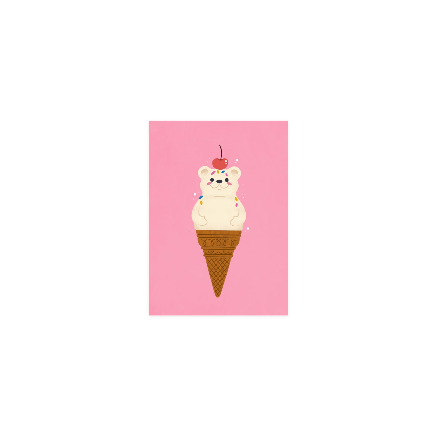 Beary Cool Mini Art Print