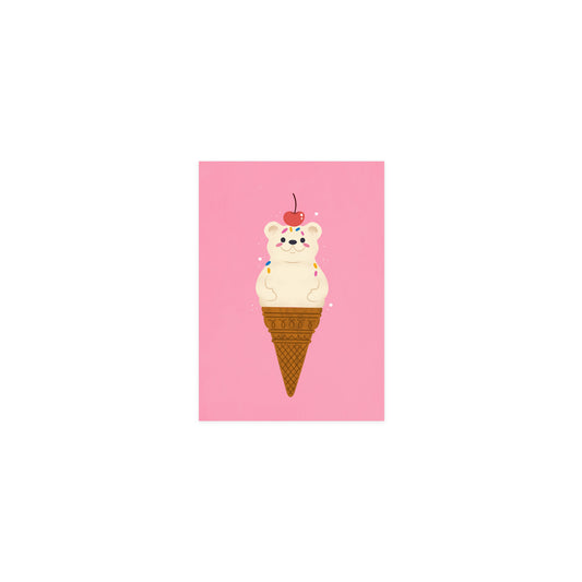 Beary Cool Mini Art Print