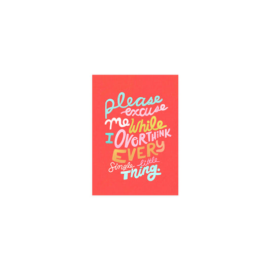 Classic Overthinker Mini Art Print