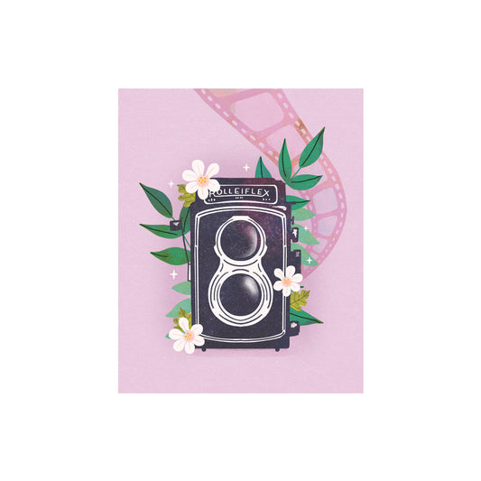 Floral Camera Art Print
