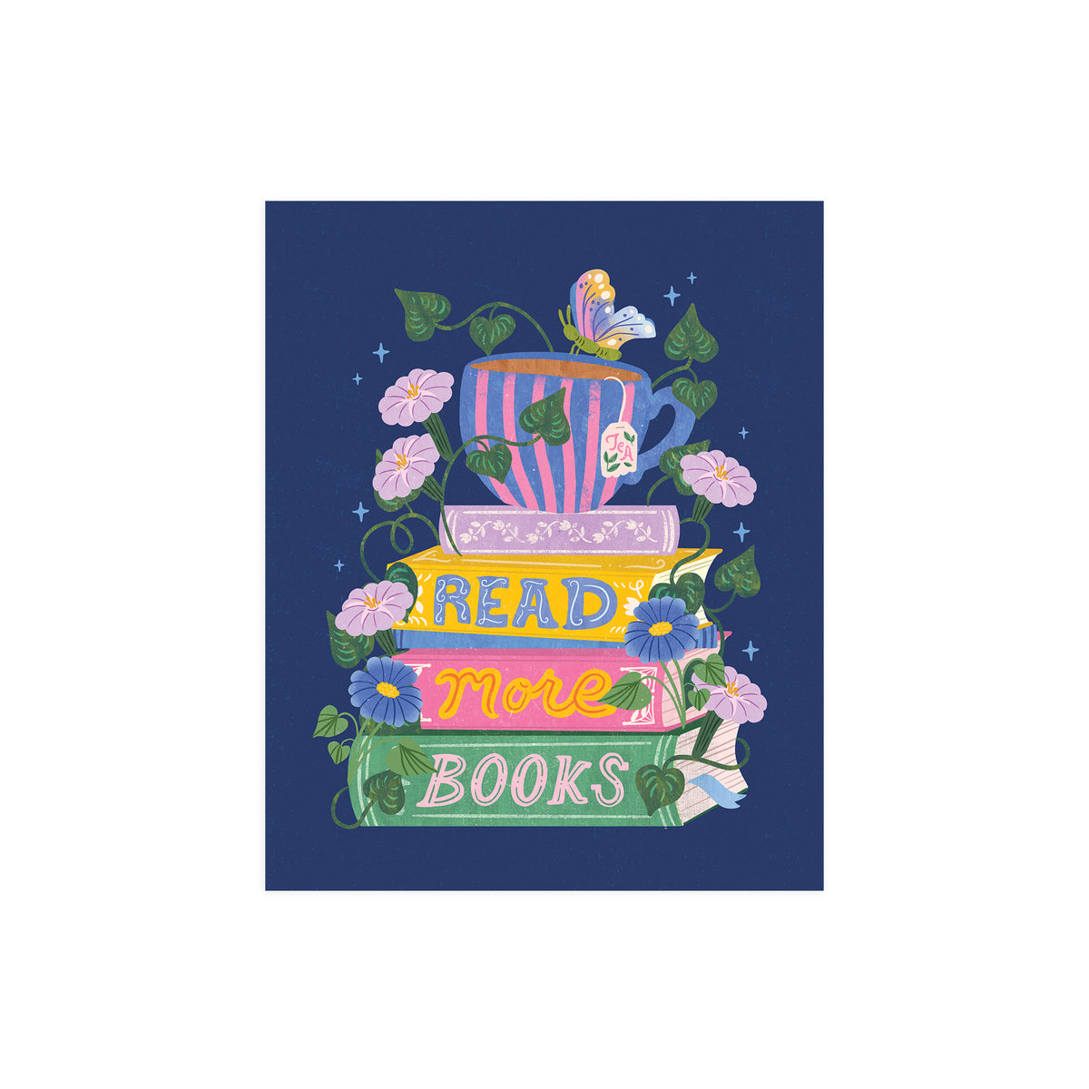 8x10 Read More Books Art PRint