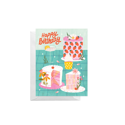 Sweet Cakes Birthday Card