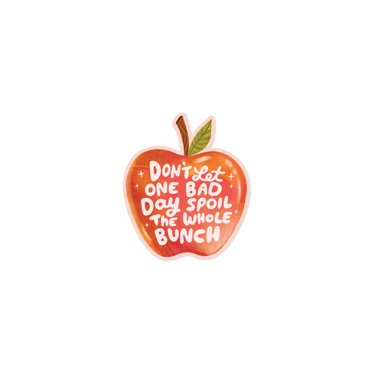 Bad Day Apple Vinyl Sticker