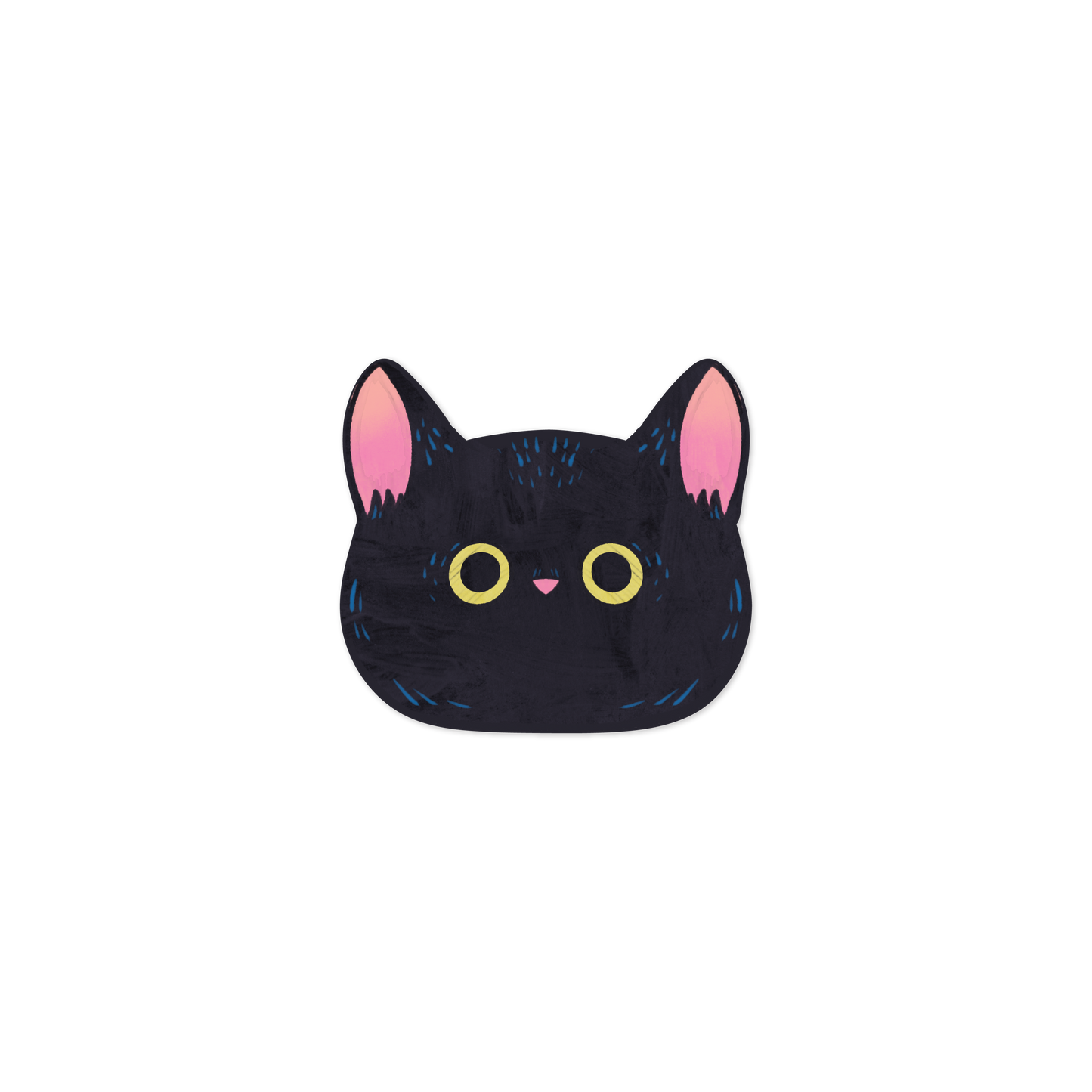 Black Cat Vinyl Sticker