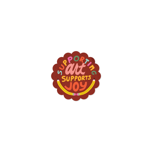 Supporting Art Vinyl Sticker