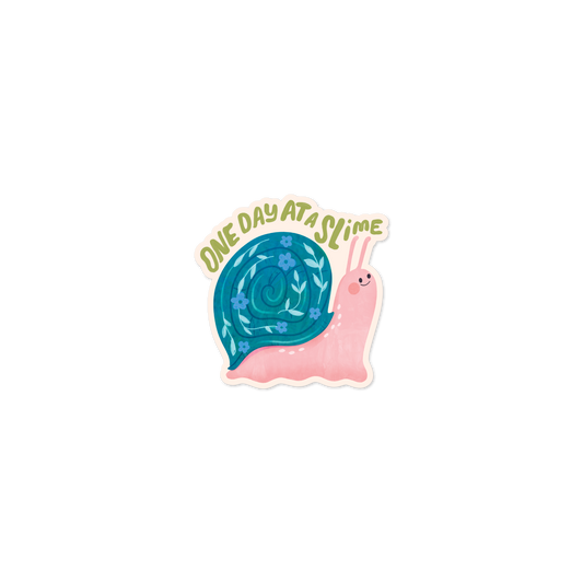 One day at a Slime Vinyl Sticker
