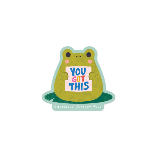 Emotional Support Frog Sticker