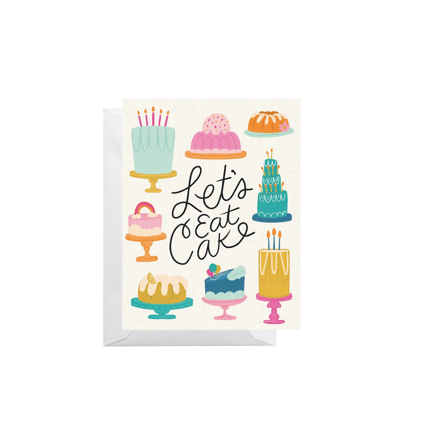Let's Eat Cake Greeting Card